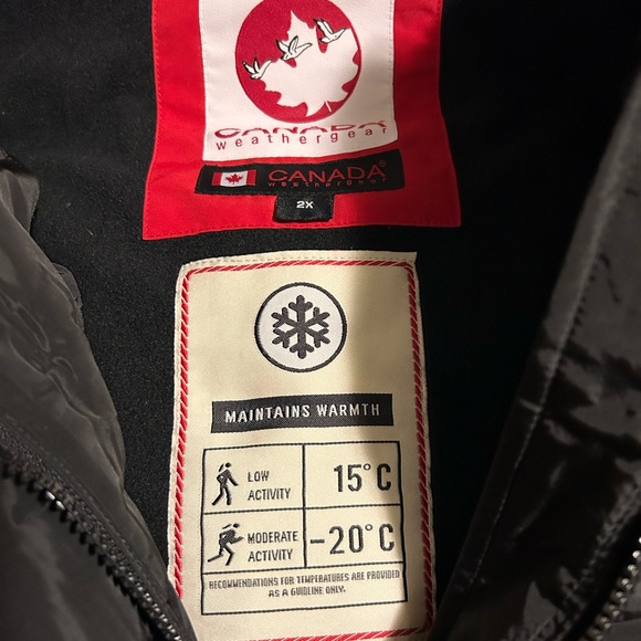 Canada Weather Gear Black Long Puffer Coat woman’s 2XL - Picture 5 of 16